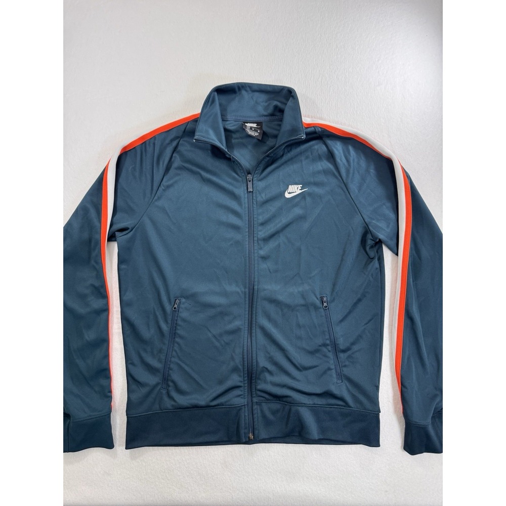 Nike Sportswear N98 Tribute Track Jacket Full Zip M Teal Orange Retro AR2244-304